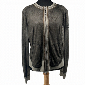 Sportalm jacket stretch zipper front mountain chic country club browns sz 10